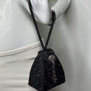 Todd Anthony Small Beaded Evening Wristlet Handbag